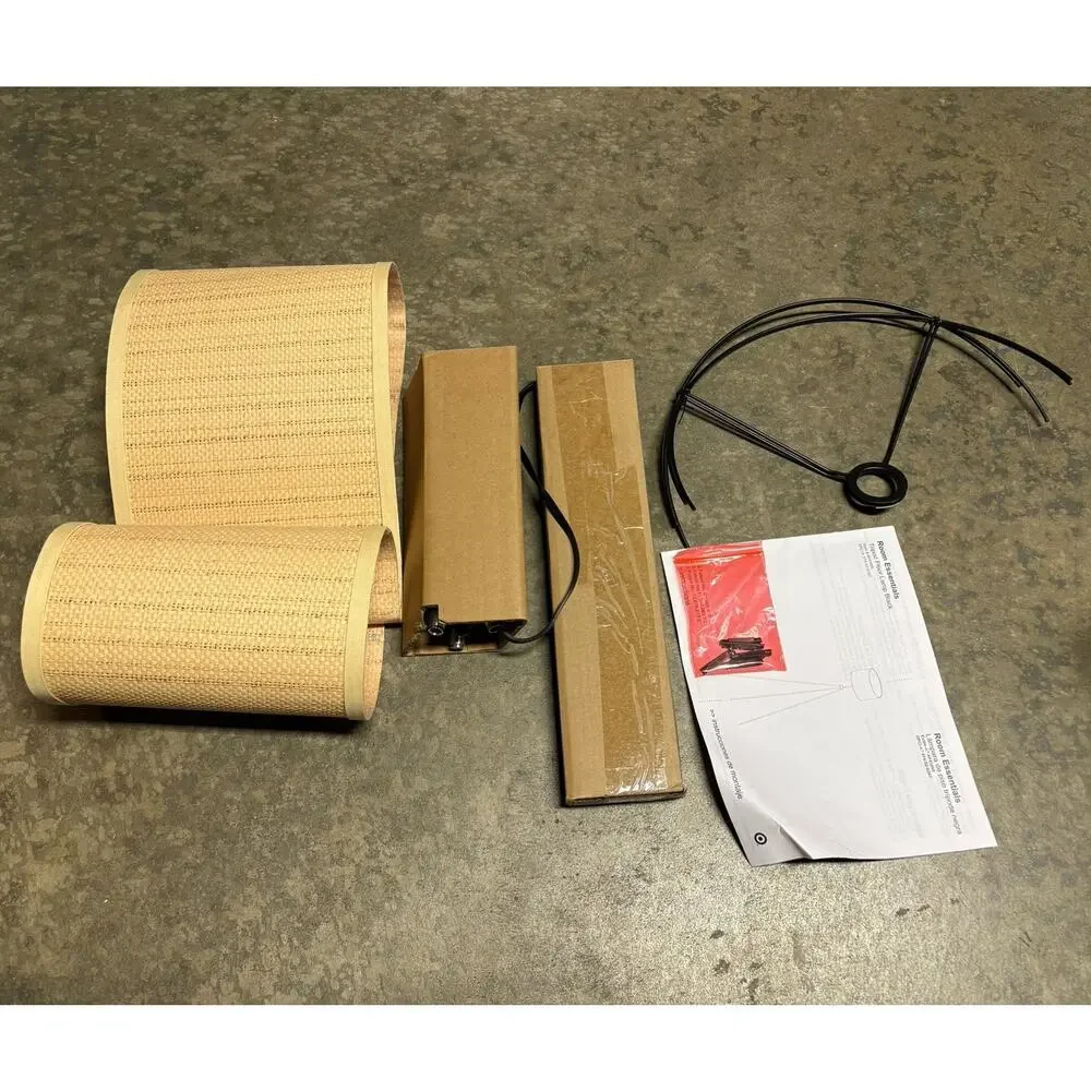 Room Essentials Three-way Rotary Switch Paper Rattan Shade